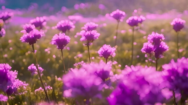Transport yourself to a world of vibrant colors and natural wonders with a time lapse of a mountain meadow in full bloom
