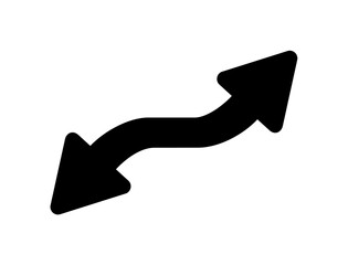 Arrows or cursor icon. Modern simple black arrow graphic design