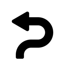 Arrows or cursor icon. Modern simple black arrow graphic design