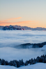 Mer de nuage au Semnoz