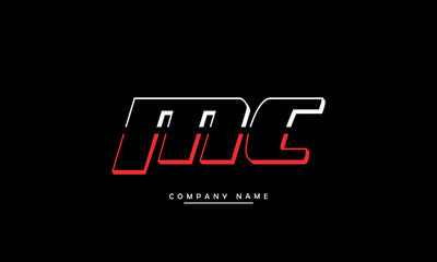 MC, CM, M, C Abstract Letters Logo Monogram