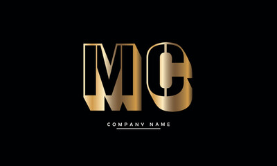 Fototapeta na wymiar MC, CM, M, C Abstract Letters Logo Monogram