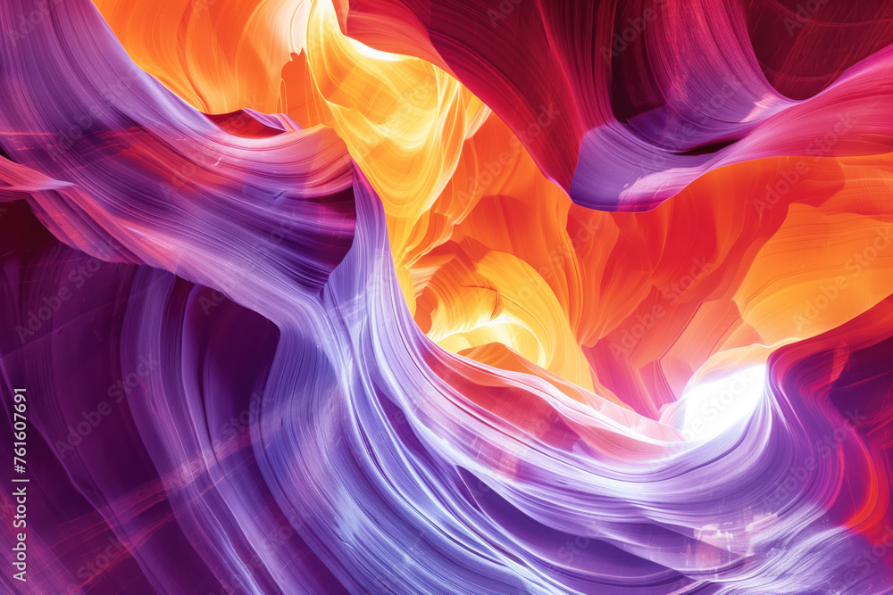 Aufkleber surreal colorful landscape inspired by grand canyon. abstract colorful background image. created wit