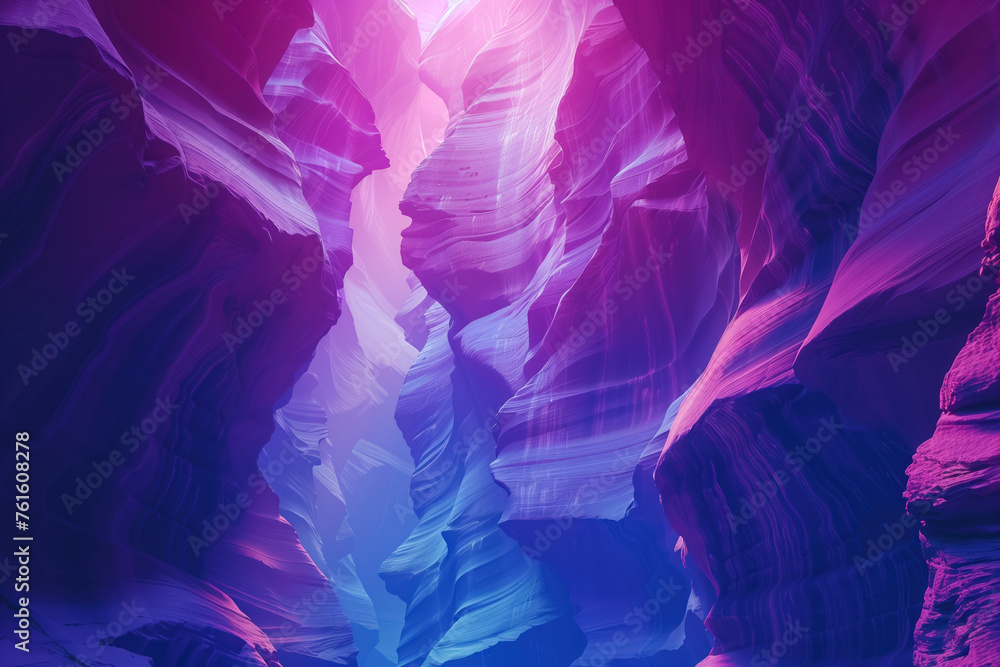 Aufkleber surreal colorful landscape inspired by grand canyon. abstract colorful background image. created wit