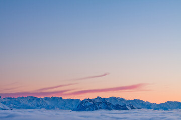 Mer de nuage au Semnoz