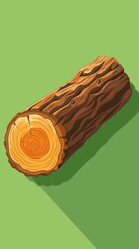 Log Wood Iillustration Vector