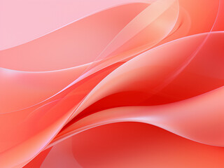 Red ribbon illustration with a textured bg. AI Generation.
