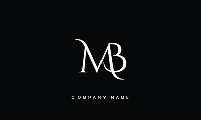 MB, BM, M, B Abstract Letters Logo Monogram