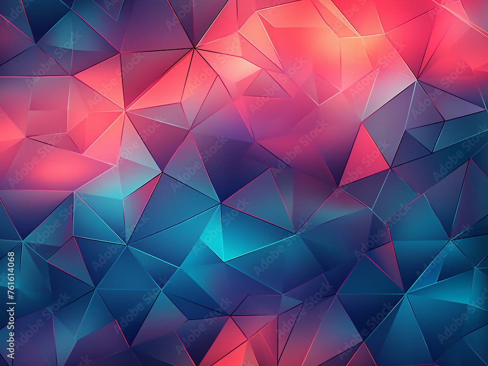 Wall mural tessellation pattern with a vivid twist. ai generation.