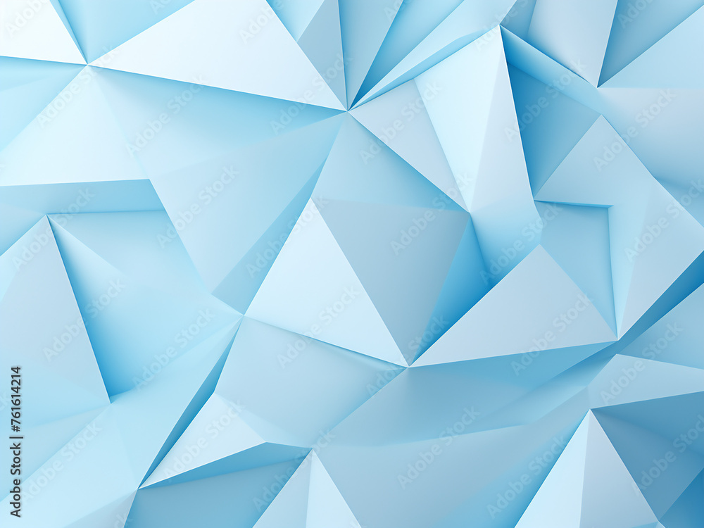 Wall mural mesmerizing tessellation backdrop in blue. ai generation.