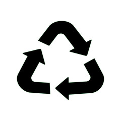 Recycle icon logo. Vector image