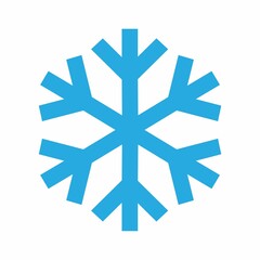 Snowflake blue icon. Vector image
