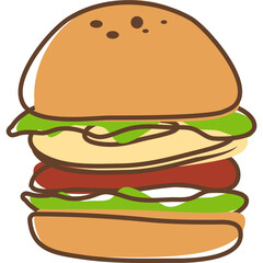 Doodle Hamburger
