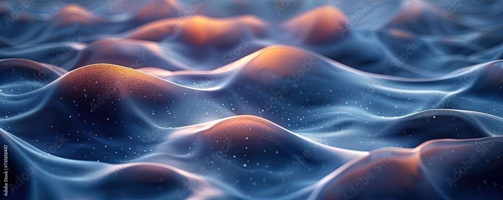 Poster abstract background with smooth shapes