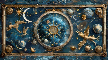 Fototapeta na wymiar twelve zodiac signs