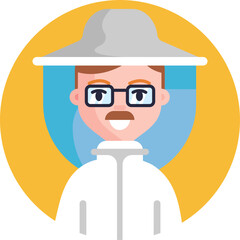 This icon portrays an apiarist tending to their buzzing beehives, reflecting the diligent work and care involved in beekeeping practices.