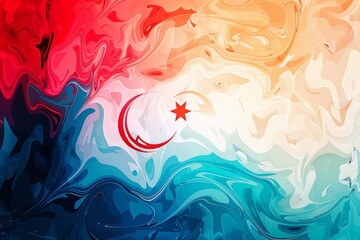 abstract background for Independence Day Syria