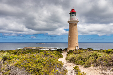 The beautiful Cape du Couedic Lighthouse in Flinders Chase National Park on Kangaroo Island, South Australia