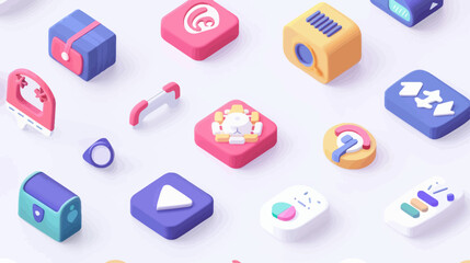 Naklejka premium set of icons for web design