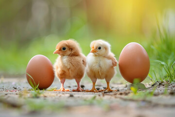 Funny funny humorous postcards banner for April Fools' Day, April 1, the day of jokes and laughter. Chicken. Big discounts and sales. Copy space