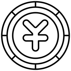 The currency icon is blue and has black lines, solid black