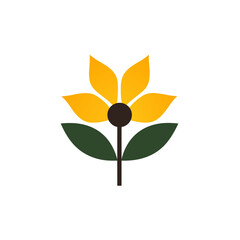 Solar energy logo, sun logo vector illustration, simple minimalistic logo