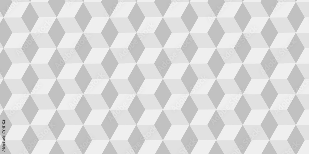 Poster abstract white and gray style minimal blank grid wallpaper cubic. vector square structure geometric 