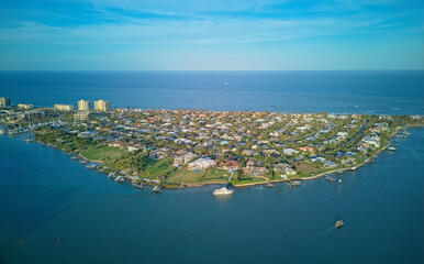 aerial view of Inlet Colony © Bruce