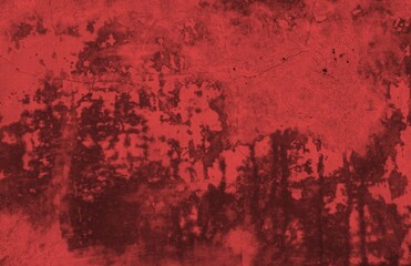 A textured background featuring deep red tones with a distressed, grunge appearance. The surface shows scratches and uneven patterns, creating a vintage feel.