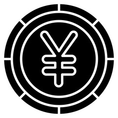 The currency icon is blue and has black lines, solid black