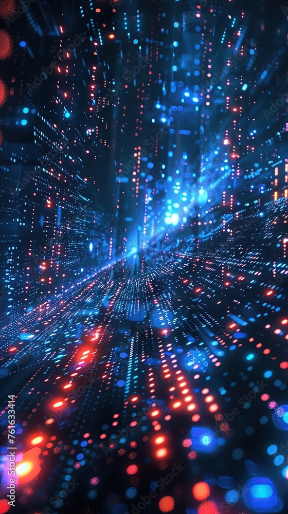 Poster background of binary code symbols showing programming codes