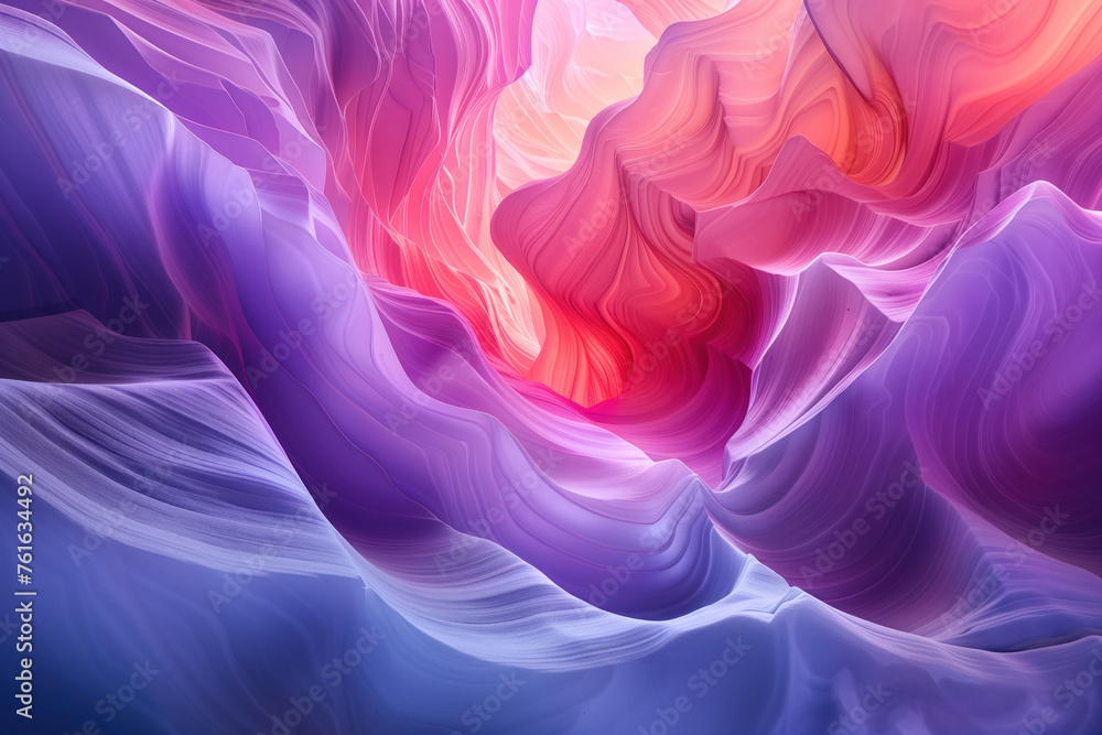 Poster surreal colorful landscape inspired by grand canyon. abstract colorful background image. created wit