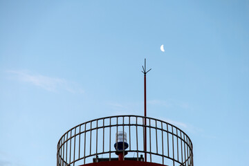 Moon over the lighthouse