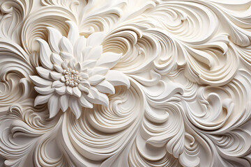 Elegant White Wave Background with Subtle Gold Accents