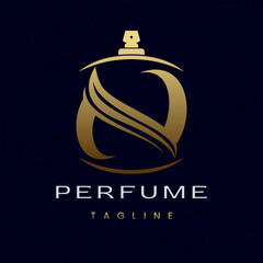 Letter N Perfume Logo Design, Elegant Luxury Scent Initial Logo