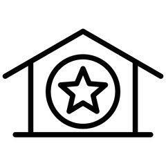 real estate and building outline icons