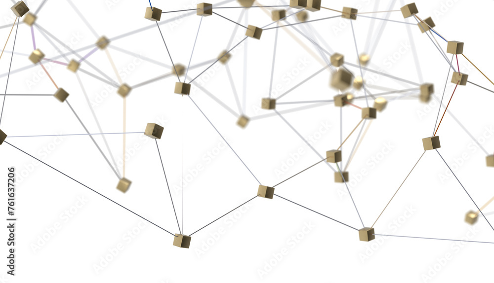 Poster network structure - abstract design connection