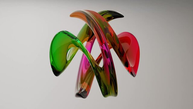 moderne elegante vision&auml;re gl&auml;serne Designform mit &auml;sthetischer Balance, visuelle Innovation, neuartige Methoden, Hintergrund, Geometrie, Wirbel, Kurven, glas