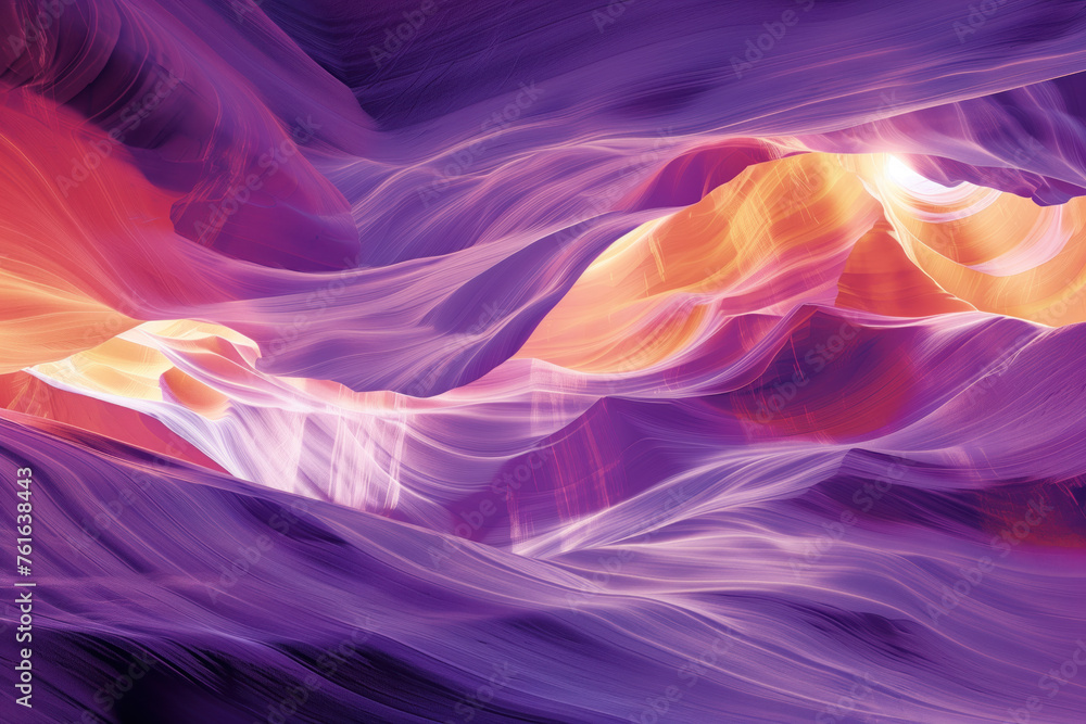 Aufkleber surreal colorful landscape inspired by grand canyon. abstract colorful background image. created wit