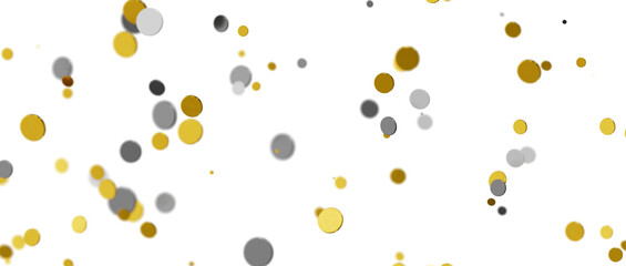 Shower of Elegance: Breathtaking 3D Illustration of Luxurious gold Confetti