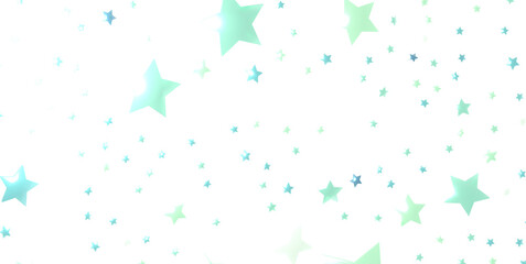 Obraz premium sparkling Christmas confetti falling isolated on white