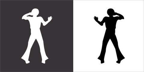 IIlustration Vector graphics of dance dance icon