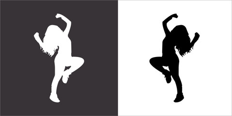 IIlustration Vector graphics of dance dance icon