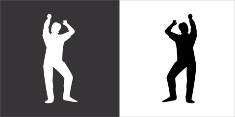 IIlustration Vector graphics of dance dance icon