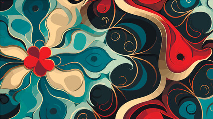 Fototapeta premium Abstract beautiful colored vector arabesque patterns. Seamless arabesque pattern background.