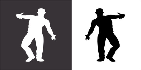 IIlustration Vector graphics of dance dance icon