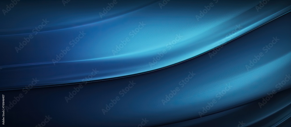 Wall mural a detailed closeup of a vibrant electric blue wave against a dark background, resembling automotive 