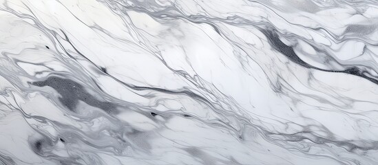 A detailed view of a white marble texture resembling a frozen landscape shaped by geological phenomena like freezing water and ice caps