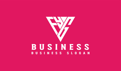 triangle initial letters logo, triangle logo, logo design