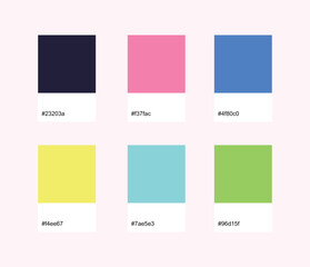 Easter Designer Pack Color Palette inspired by Spring pastel colors. Designer pack with photograph and swatches with hex codes references.